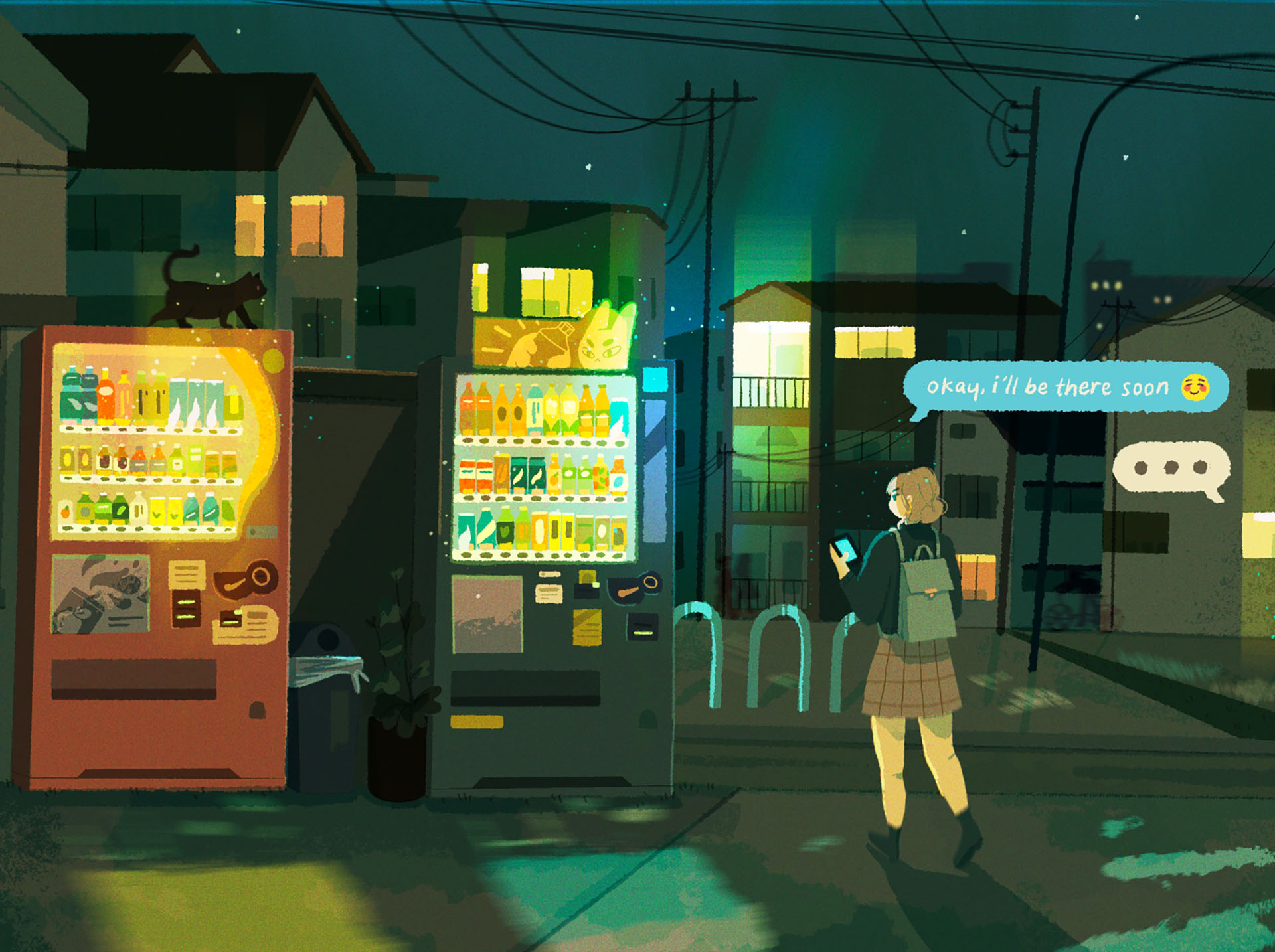 okay, ill be there soon drinks vending machine mobile text progress sk.jpg