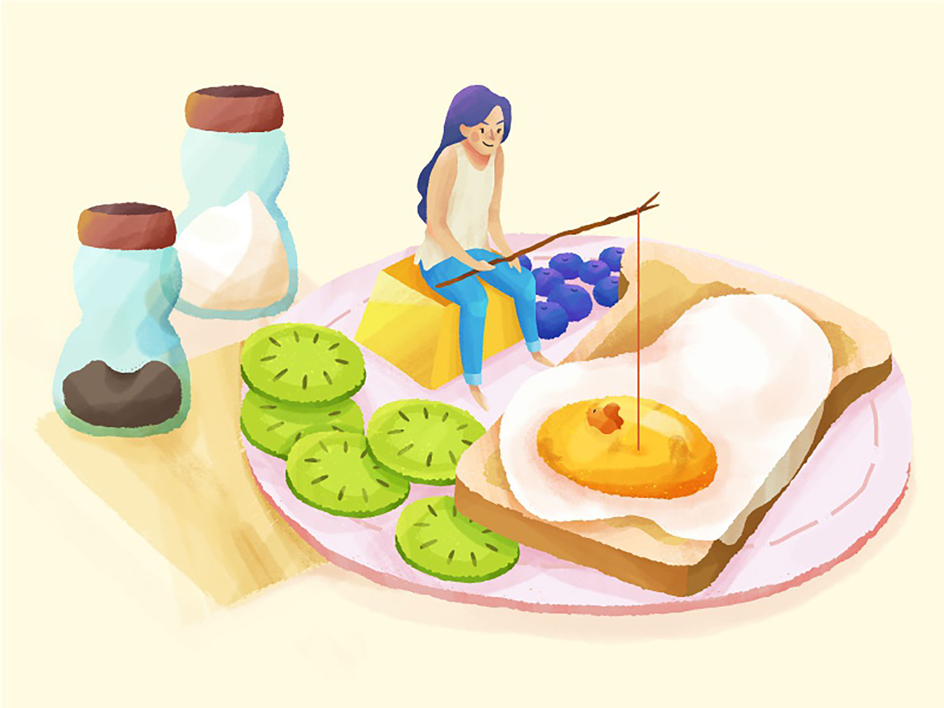 Egg • Food life process lifestyle character animals fishing wip style.jpg