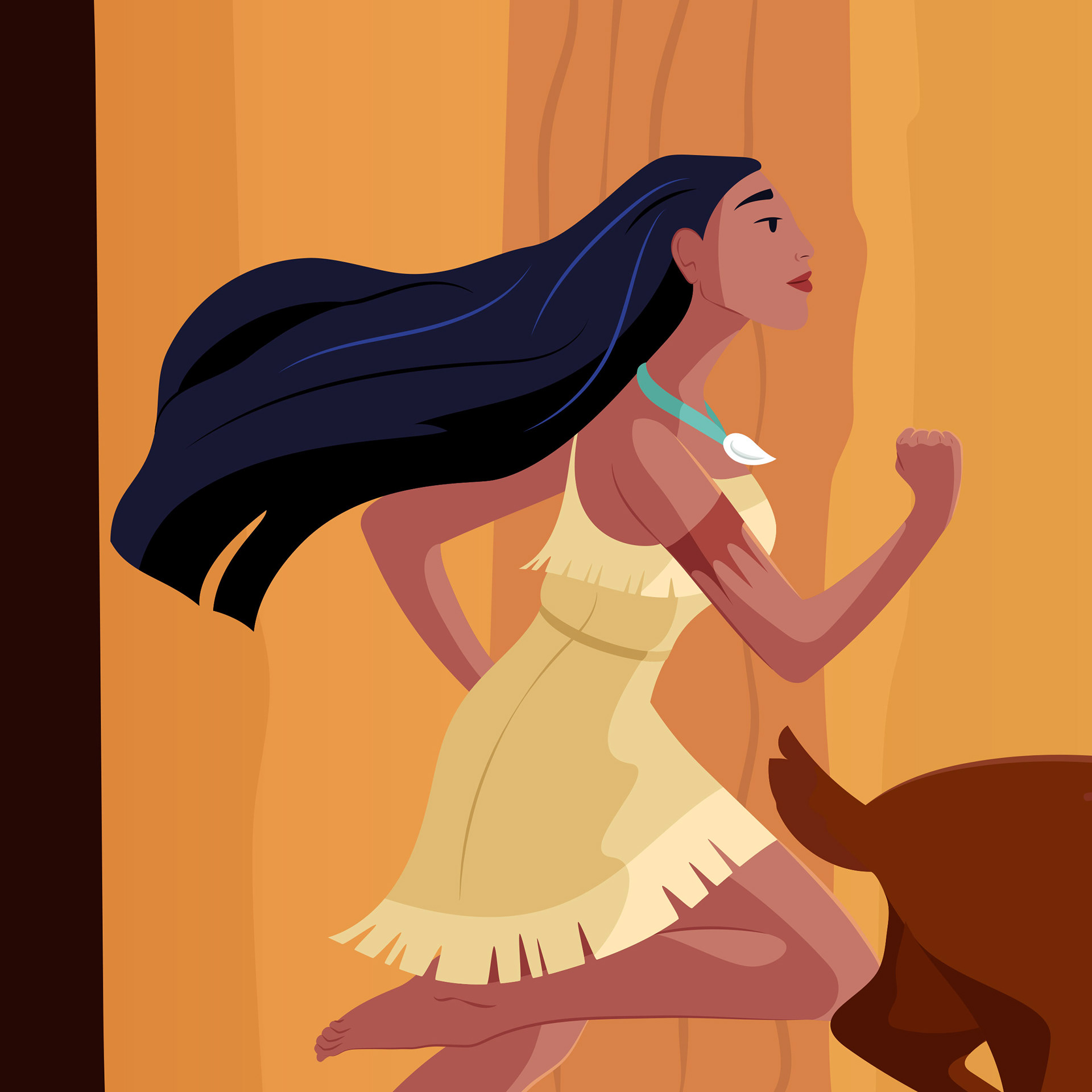 colors disney ILLUSTRATION  ilustracion pocahontas santa rita wind.jpg