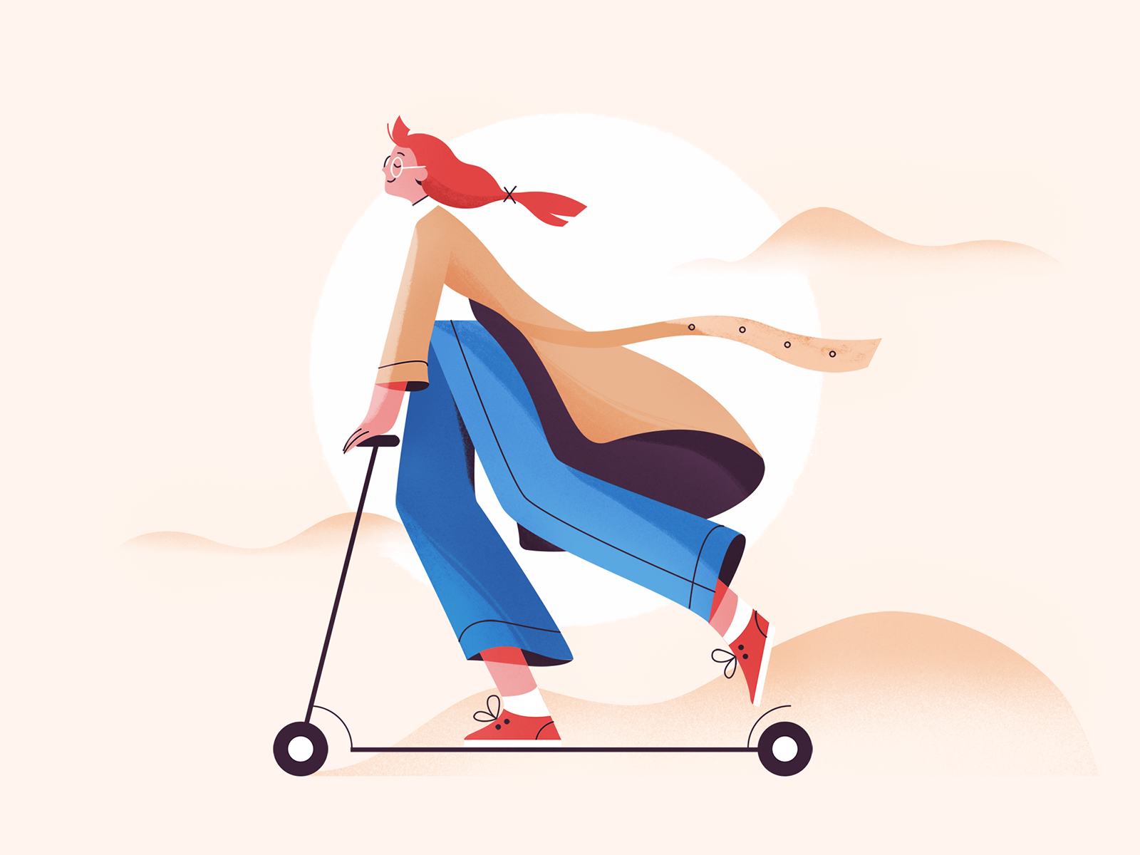 Scooter design sport procreate girl texture characters shape vector fl.webp