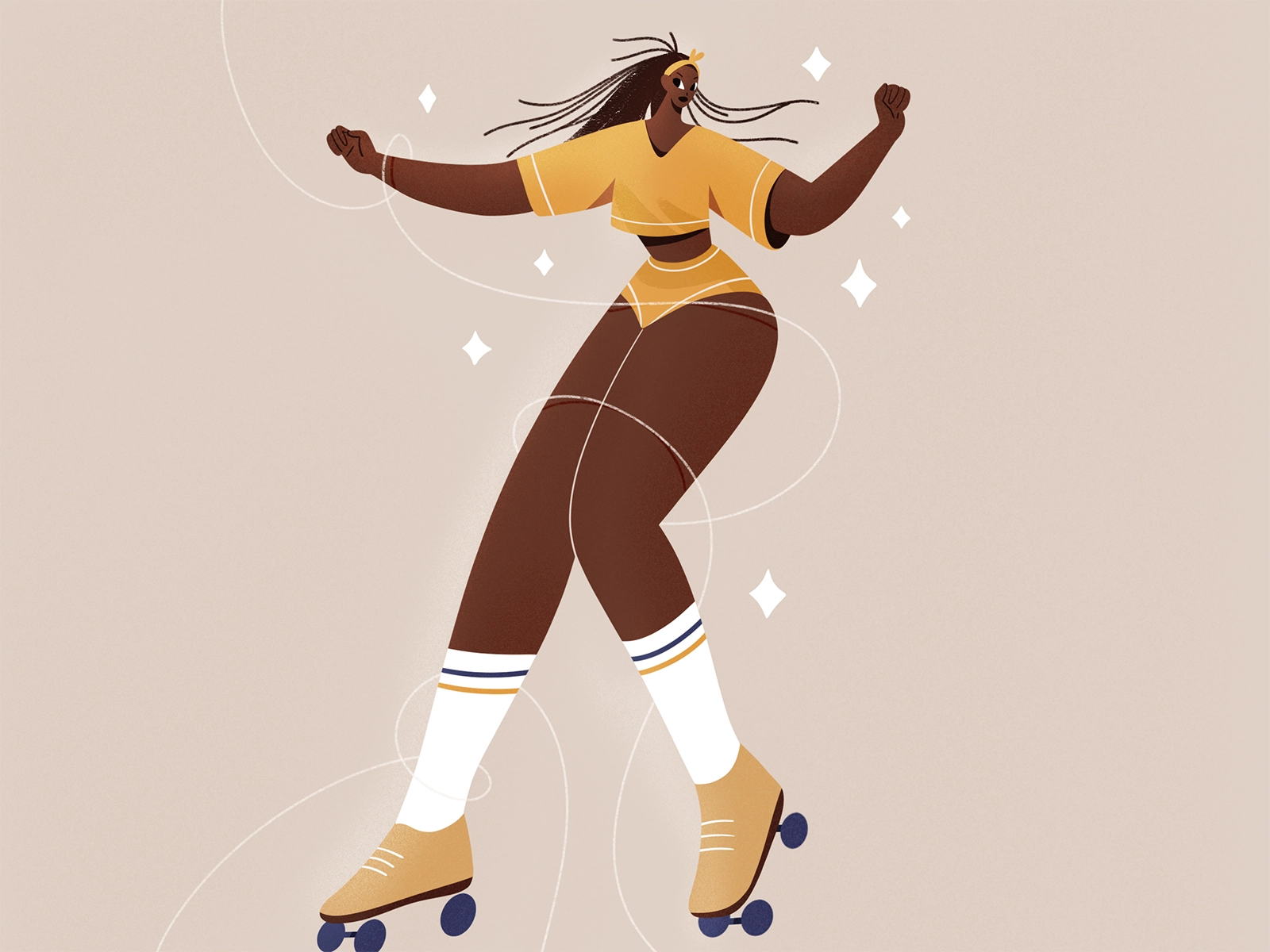 Oumi Janta sport woman dance people procreate girl character texture c.webp