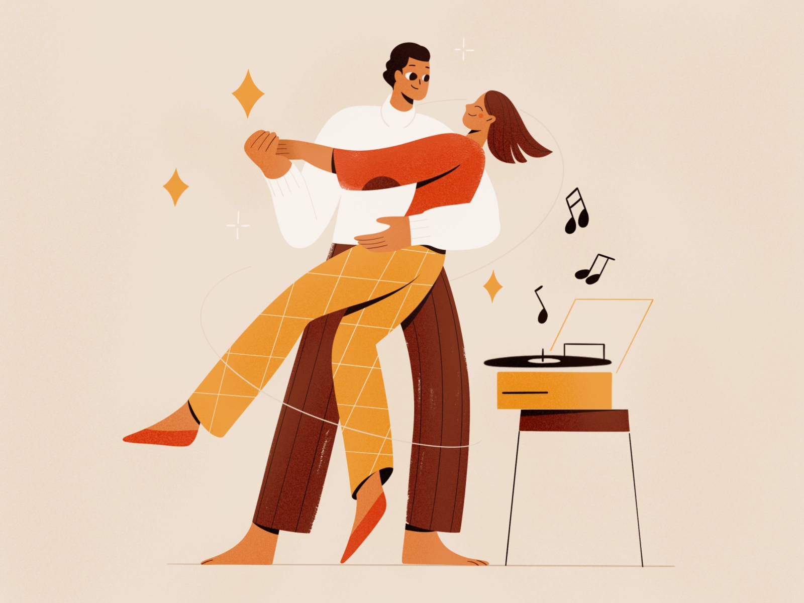 Vinyl Party party dancer dance vinyl character girl people procreate v.webp