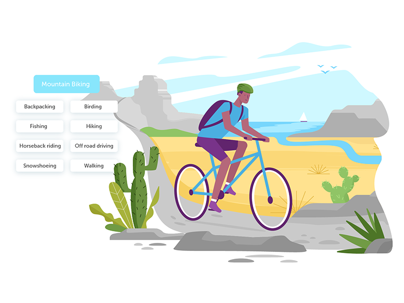 All Trails character bike sport travelling nature illustration flat ex.png