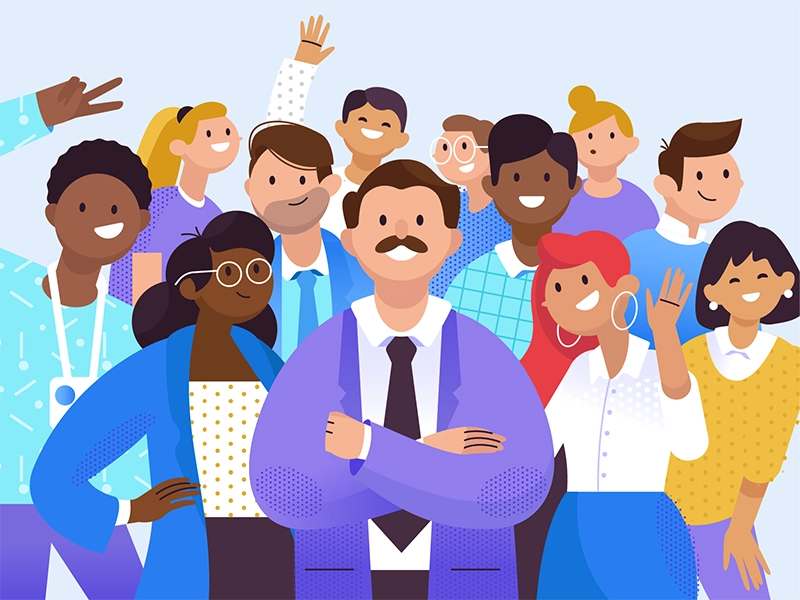 Big Boss and Co people photo explainer room branding man app ui design.webp