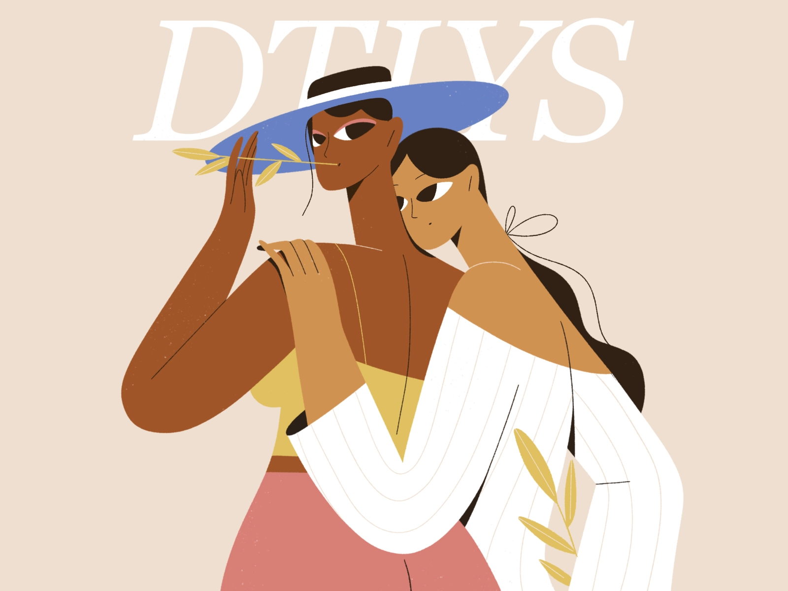 DTIYS hat girls love summer challenge dtiys people procreate character.webp