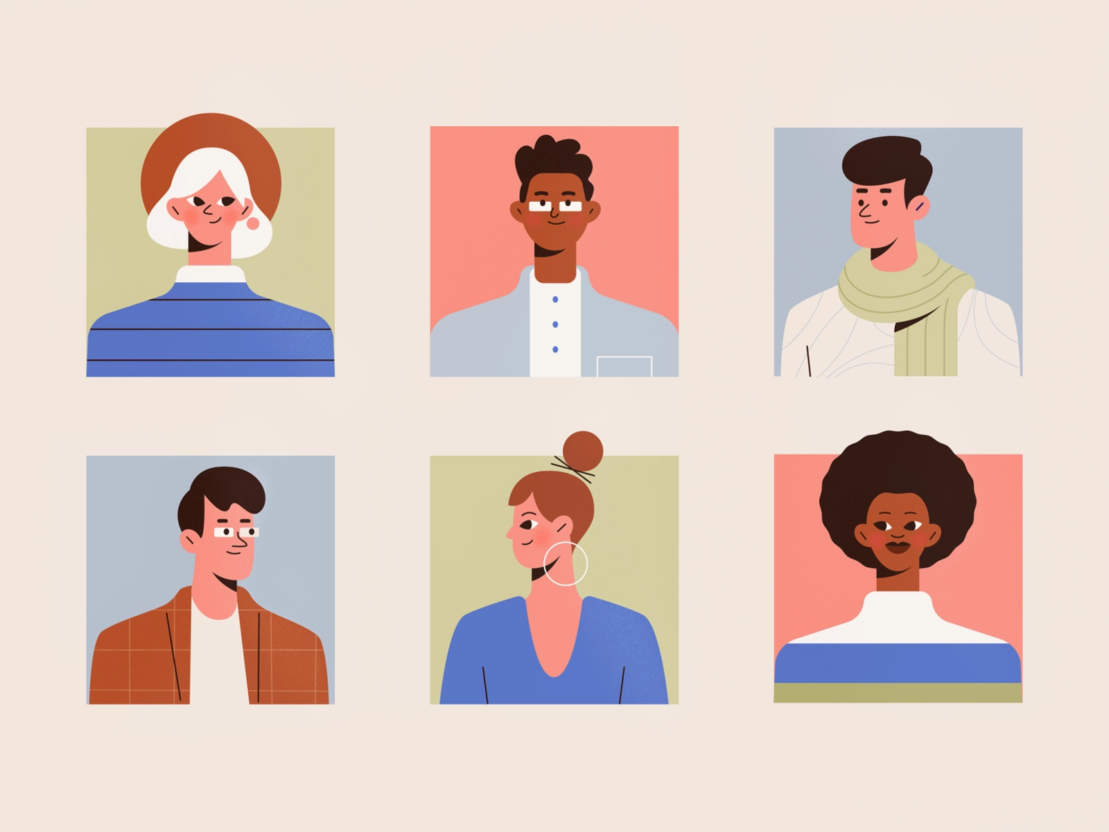 Community team diversity face people girl texture character procreate.webp