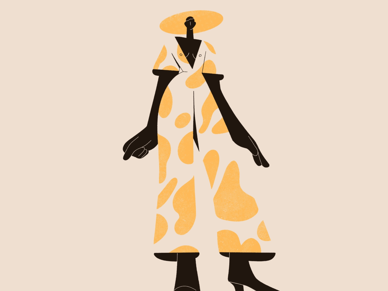 Jumpsuit body hat jumpsuit clothes people procreate character girl vec.webp