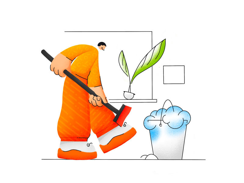 Cleaning man character texture illustration.png