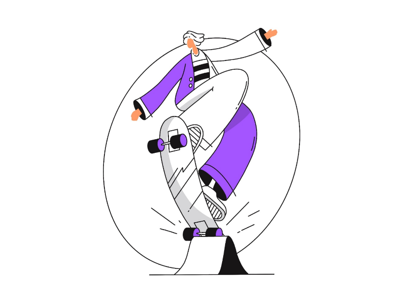 Skateboarder procreate illustration skateboarder.png