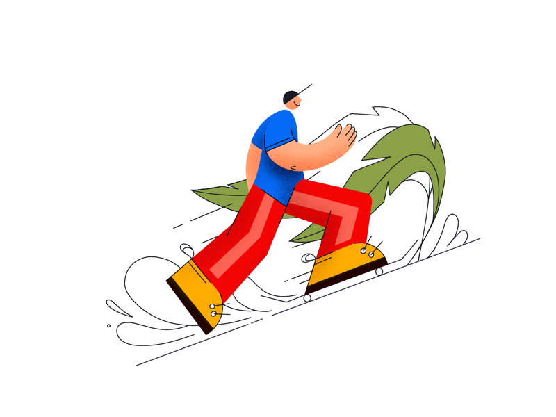 Skating3 illustration lineart man skating.png