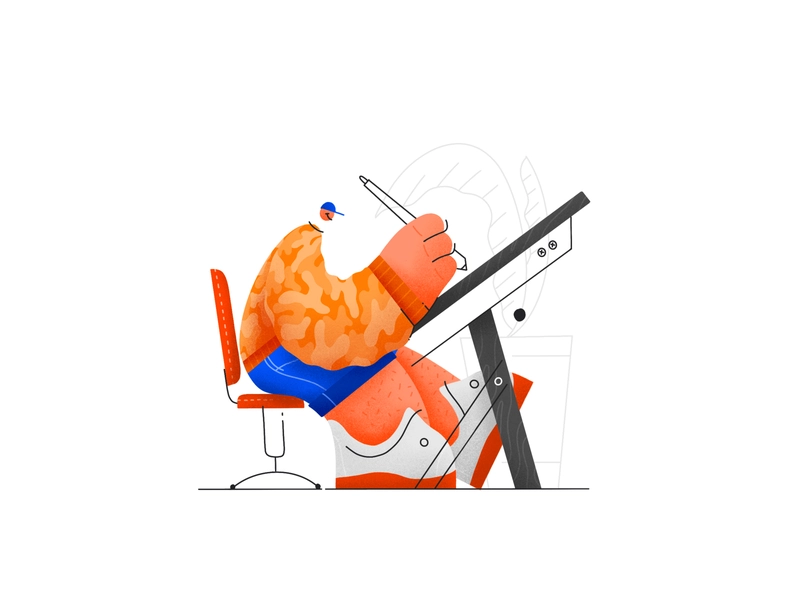 Painting drawing man texture lineart illustration.webp