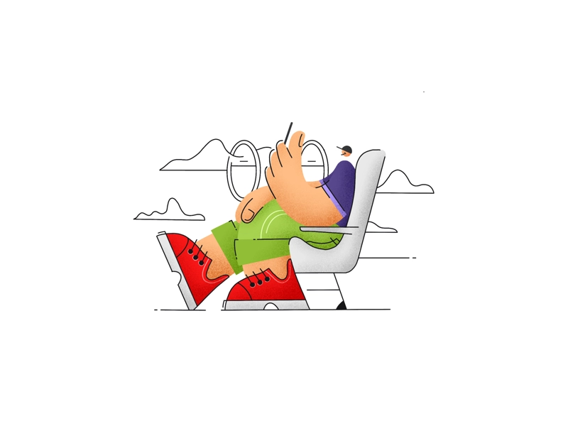 Passenger procreate ipadpro texture noise illustration man.webp