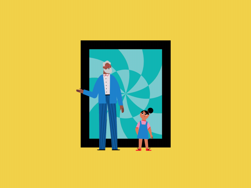 CTIA 5G Spectrum music vector 2d color abstract flat shapes character.gif