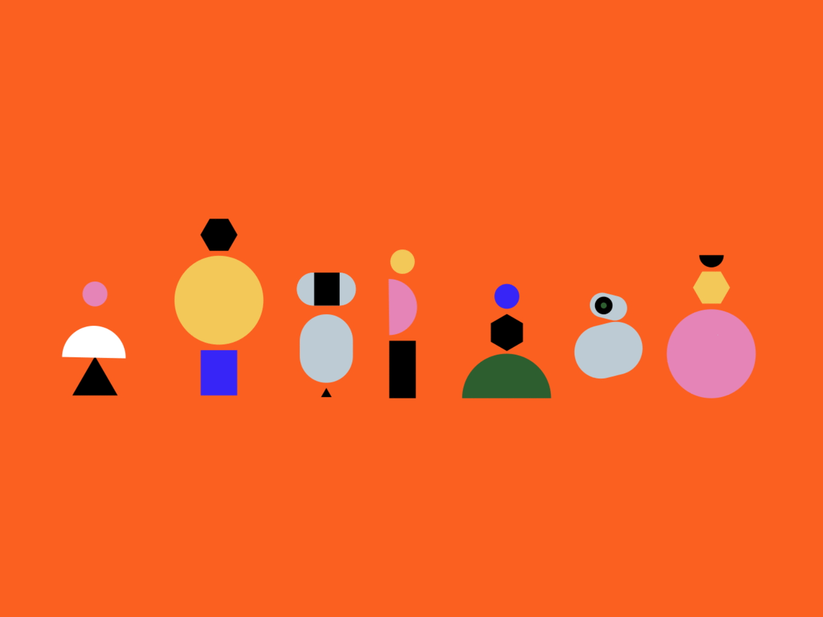 Robot party  technology color robotics tech bot party robot geometry l.gif