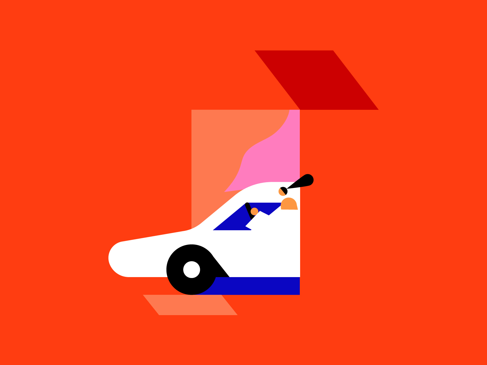 Colorful ride design adventure girl driving license driving drive car.jpg