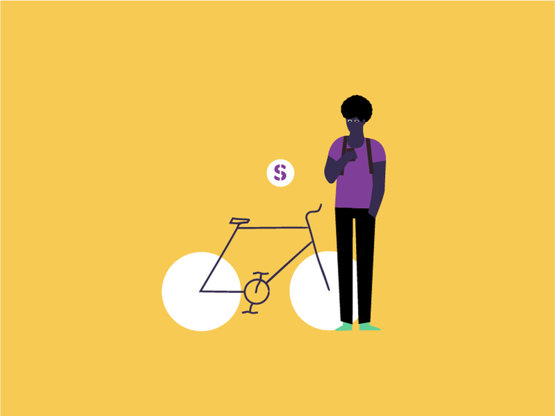 Hipster cyclist diversity motion design illo cyclist app fintech hipst.png