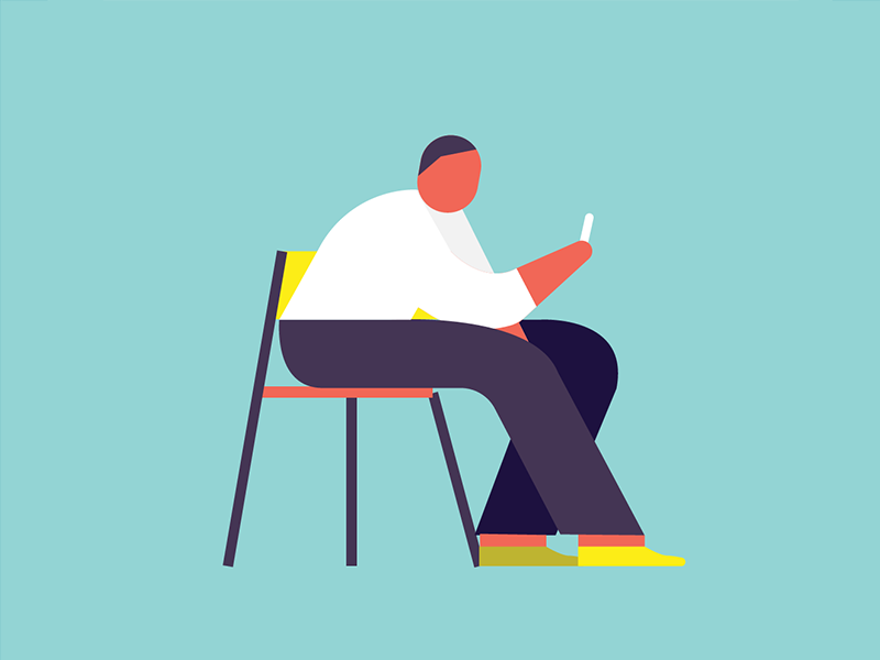 Refresh until youre old chair phone mobile flat 2d mograph motion grap.png