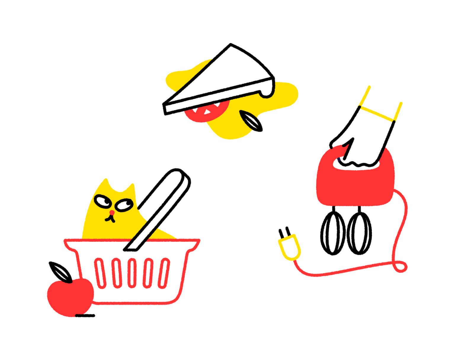 Food delivery illustrations wifi problems wifi pizza cat app screen an.png