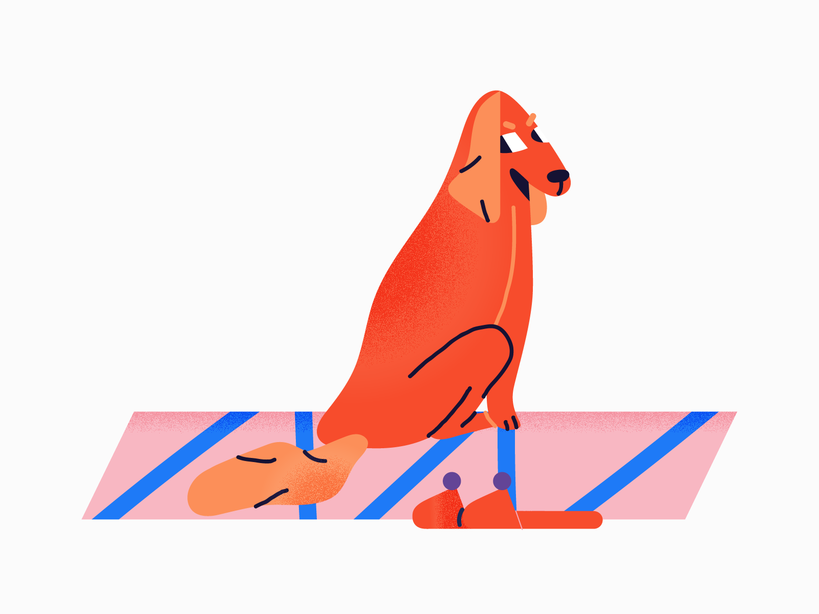 Watching you mail.ru dog character illustration vector.png
