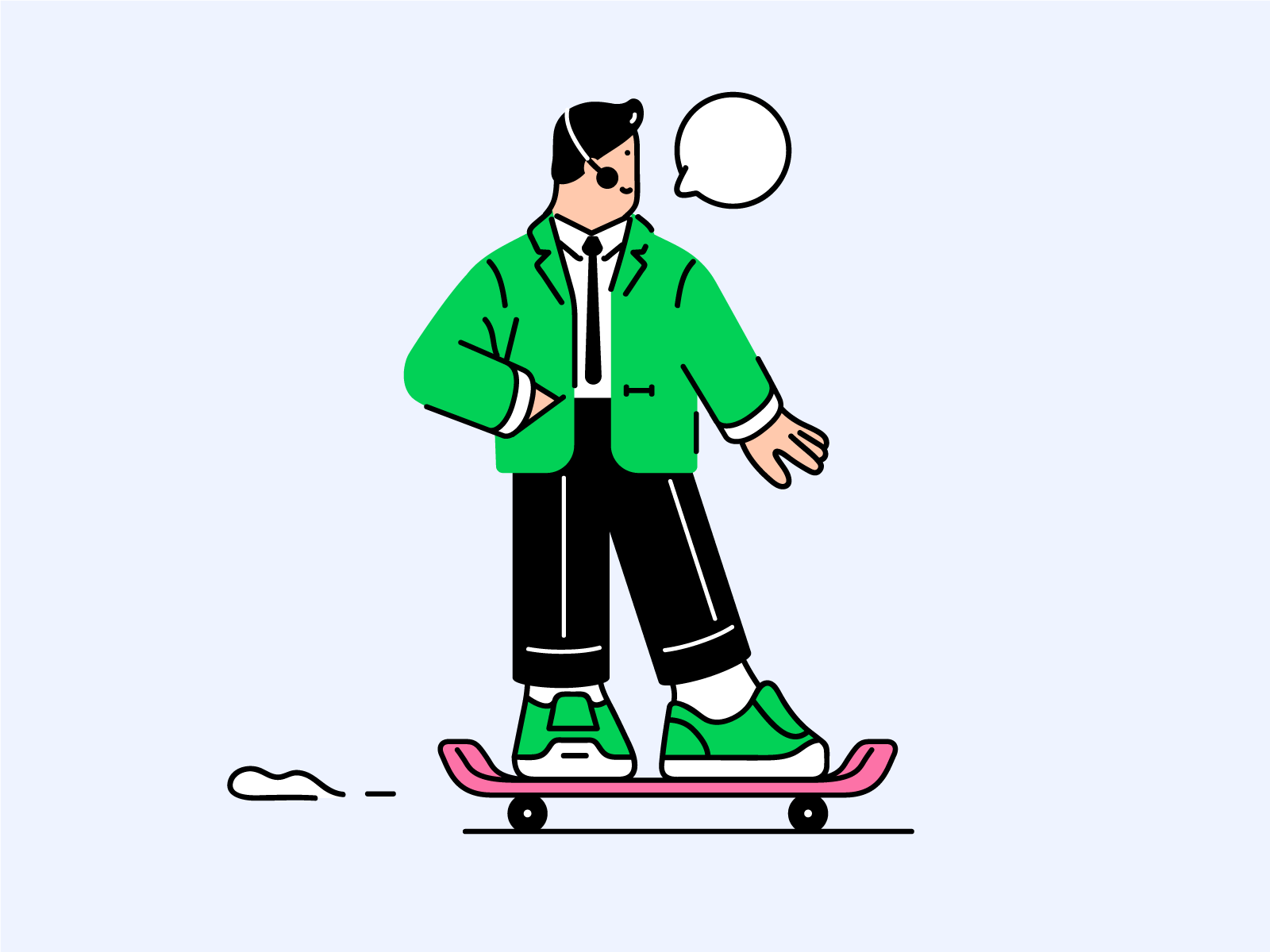 Skate everywhere  office skate skateinoffice skateboarder skateboard.png