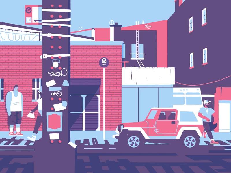 NY LANDSCAPE people art illustration brooklyn new york ny bushwick.jpg