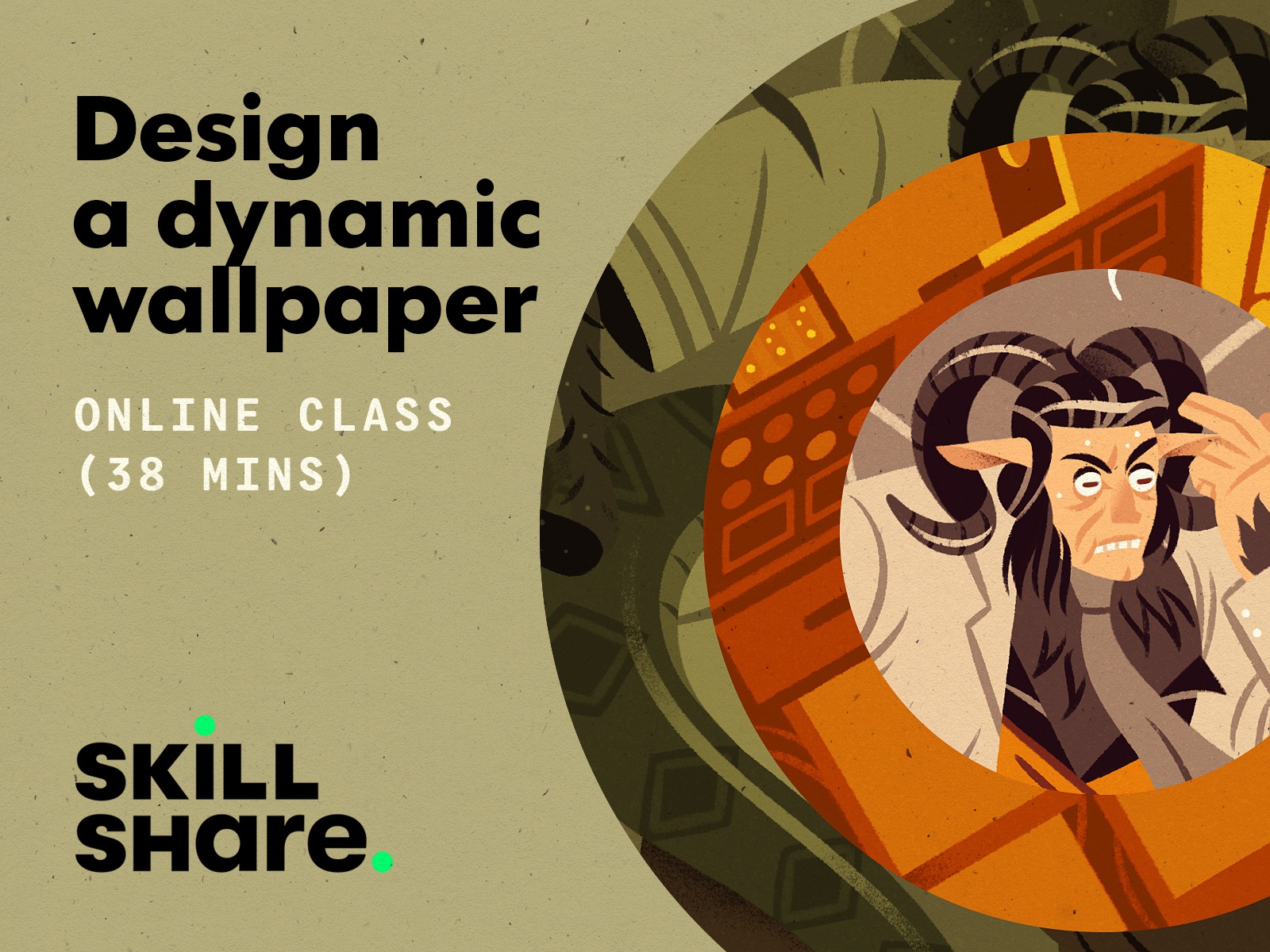 Design a Dynamic Wallpaper wallpaper scientist monster free skillshare.jpg
