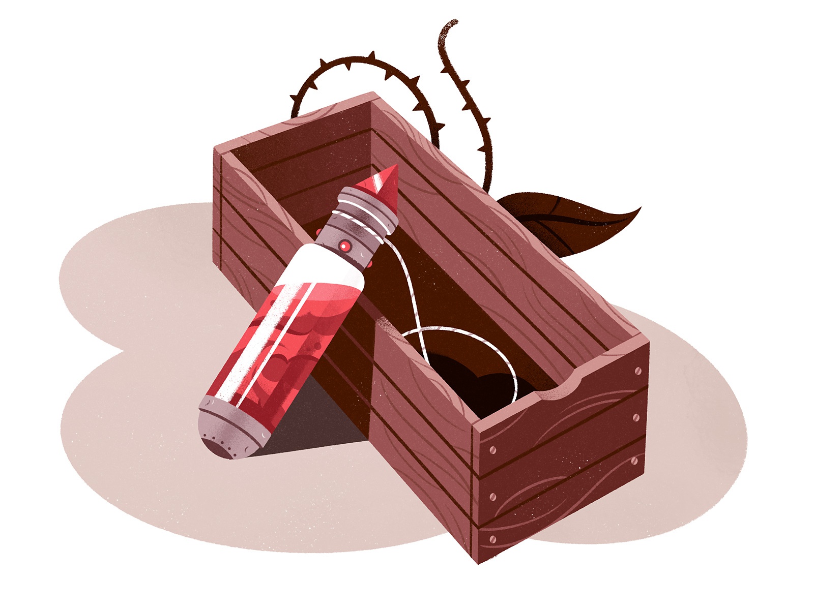 Blood Vial 2 spot illustration editorial illustration blood design gam.jpg