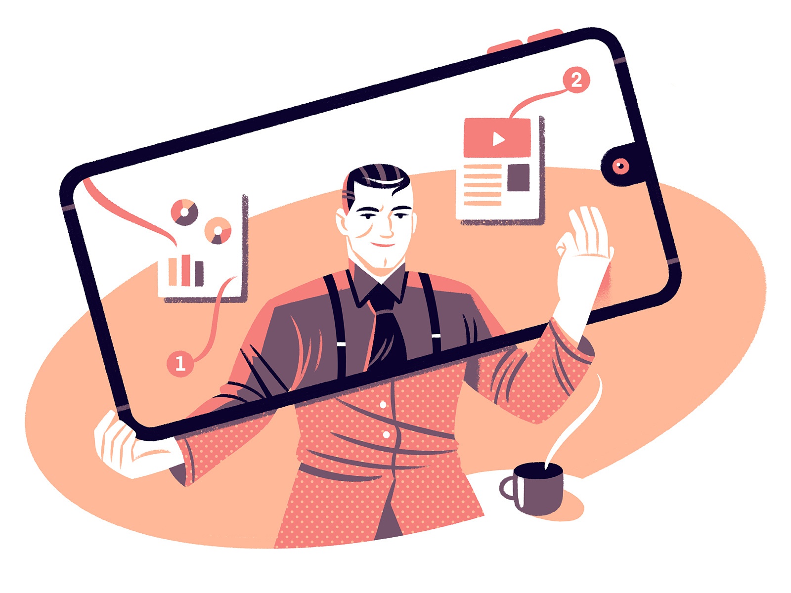 Online Teaching editorial online teaching editorial illustration illus.jpg