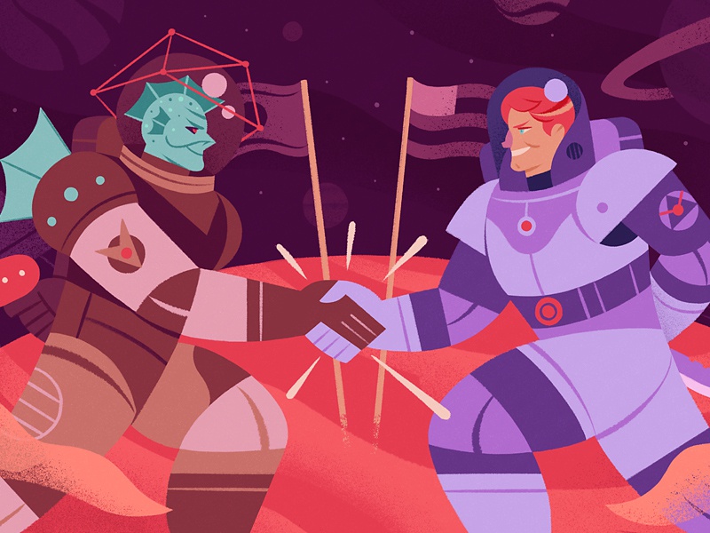 Foreign Relations design editorial character relations astronaut alien.jpg