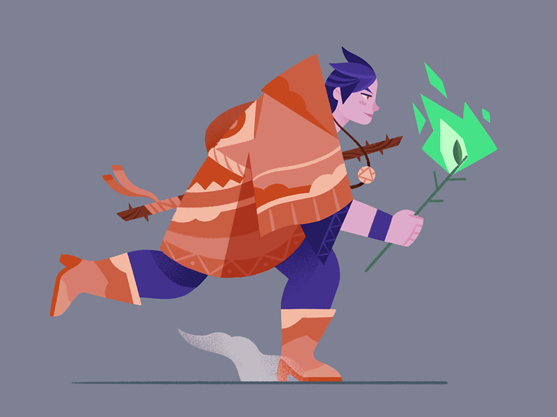 Neo Shamaness procreate witchcraft witch shaman design character.png