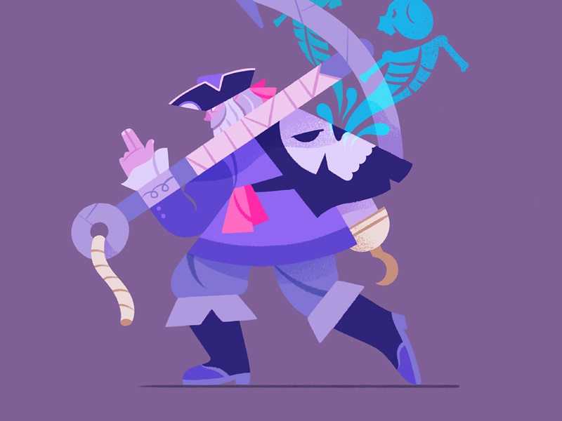 Cursed Pirate anchor cursed ghost pirate design character.jpg