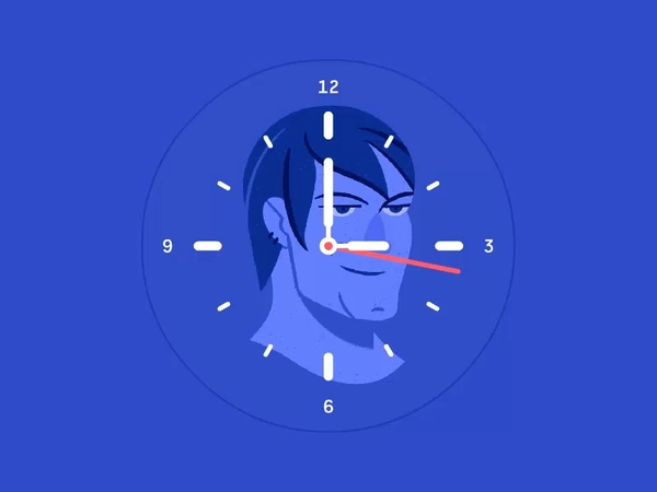 1 Minute Life Cycle ui concept watch motion animation design character.webp