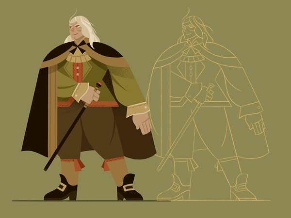 Vampire illustration design procreate character vampire.webp