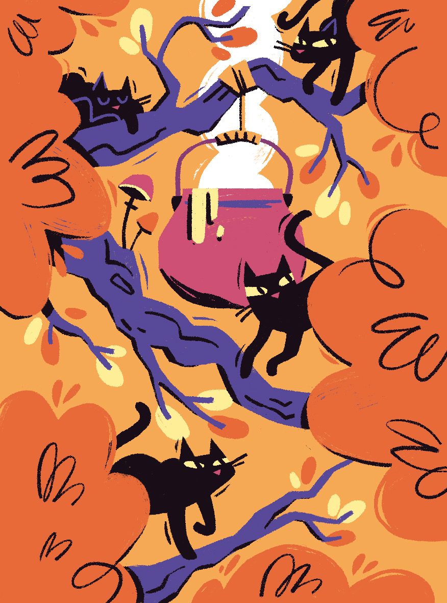Halloween wallpapers on Behance.jpg