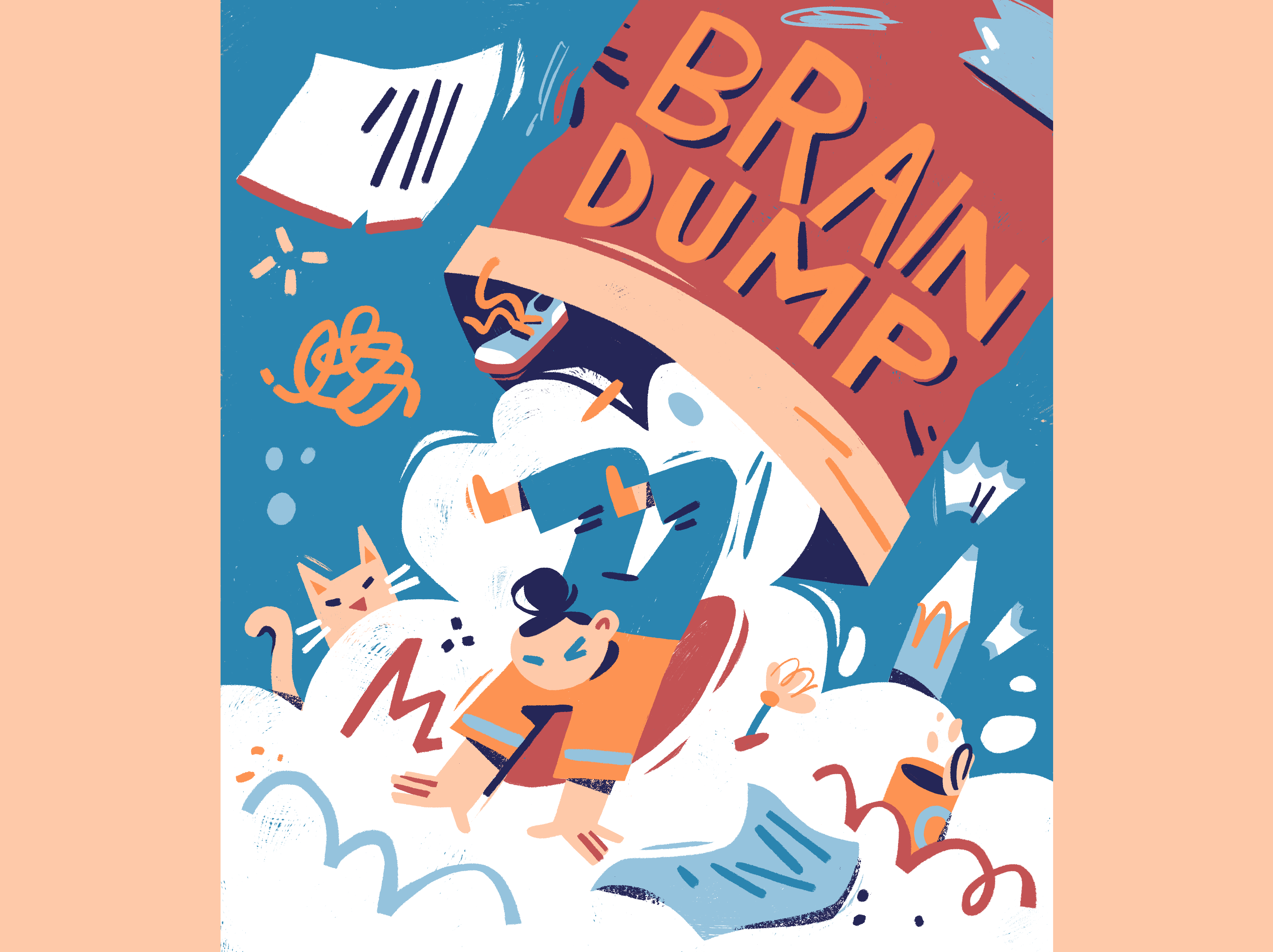 brain dump brainstorming Editorial Illustration Handlettering ILLUSTRA.png