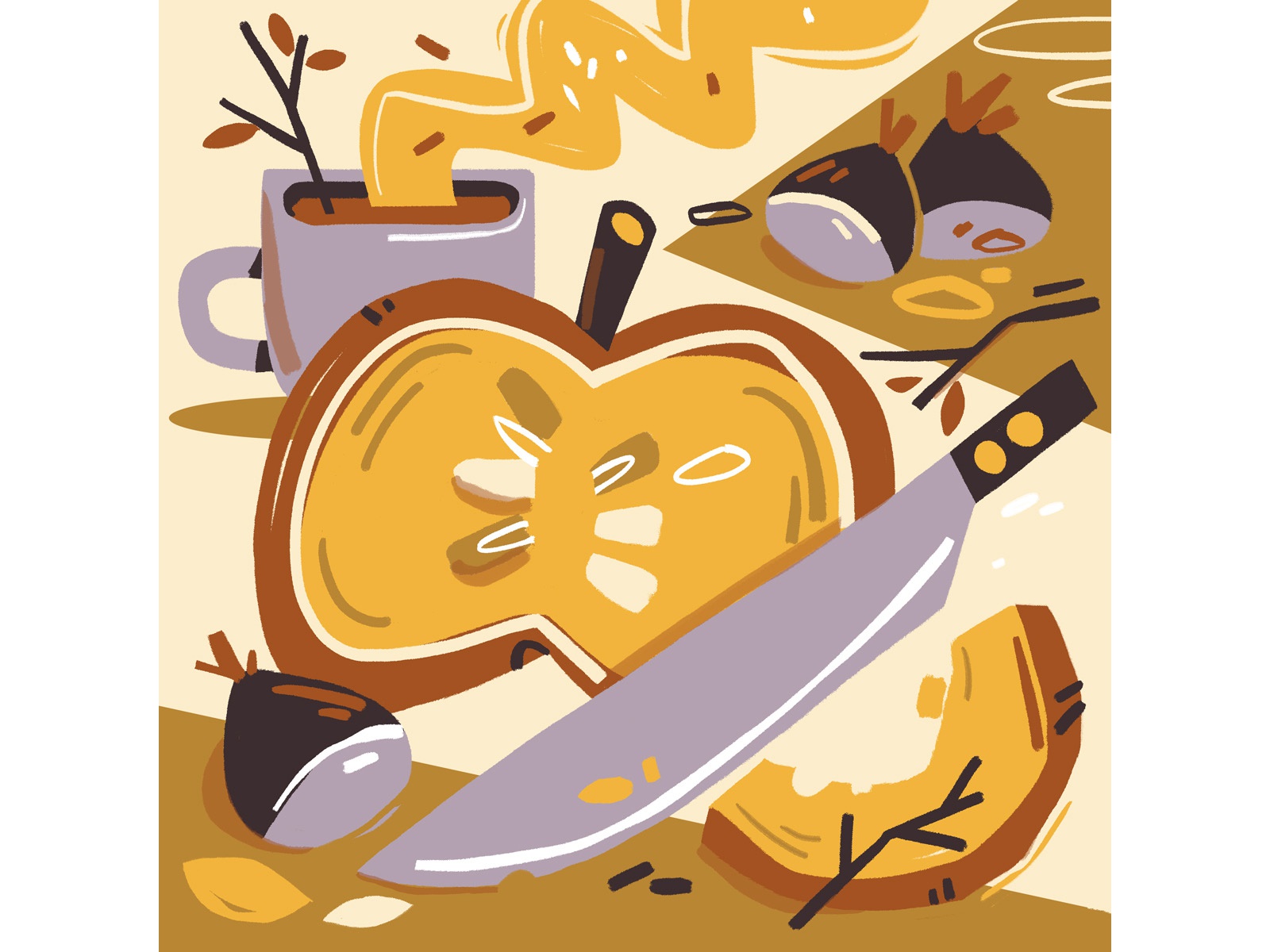 Autumn comfort food limited colour palette food and drink pumpkin autu.jpg