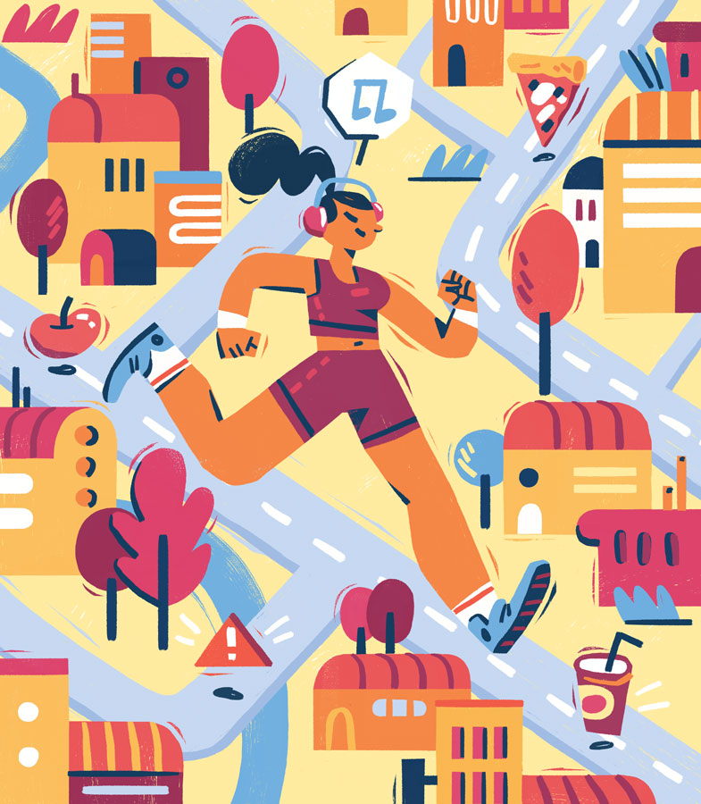 Editorial Illustration flat illustration ILLUSTRATION  Outdoor activit.jpg
