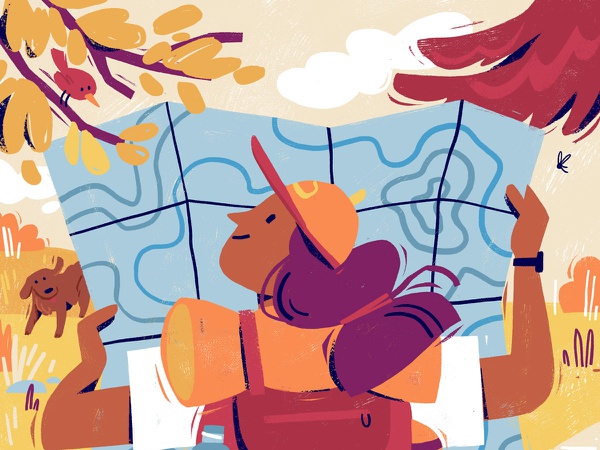 Maps travel app summer travelling maps people illustration character d.jpg