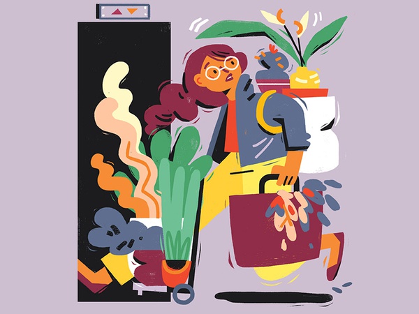 Moving Potted Plants moving house plants people illustration magazine.jpg