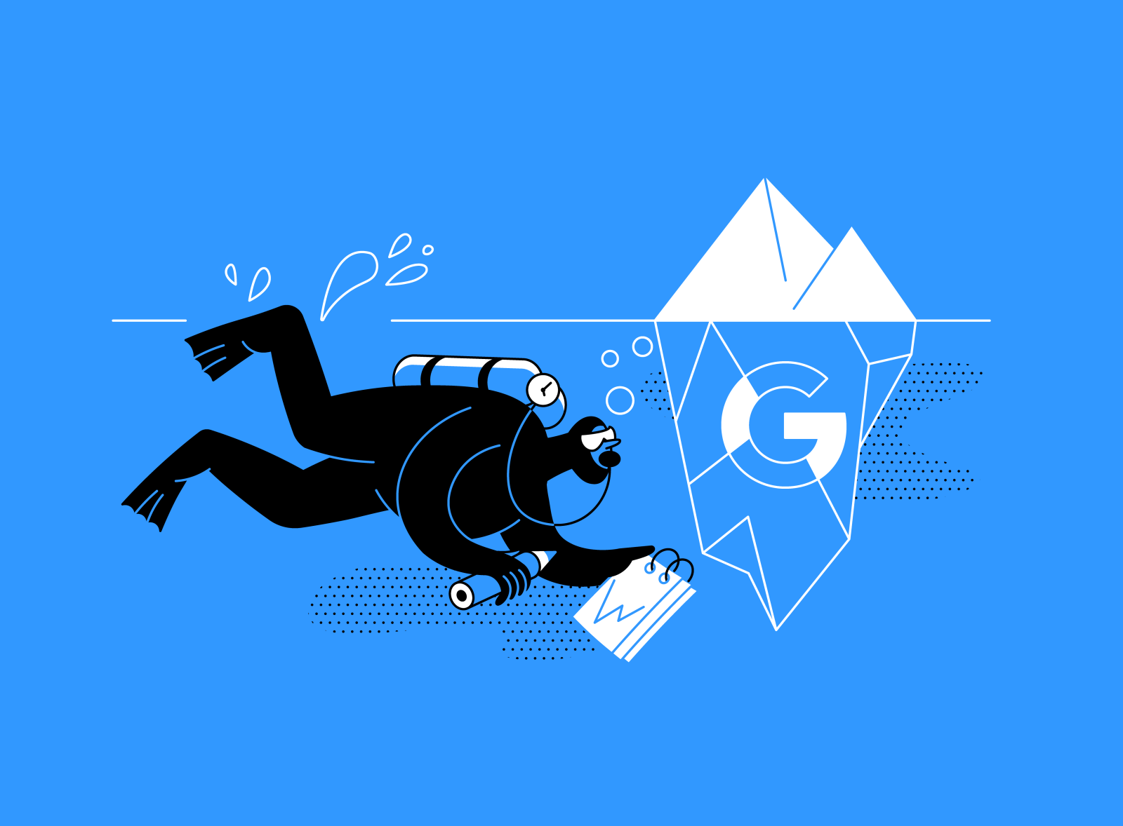Google My Business Tips flat article design tips diving ui smm app ice.png