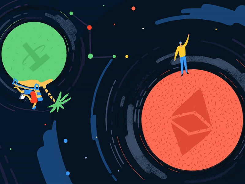 Space part2 article design drawing crypto currency coin flat bitcoin v.jpg