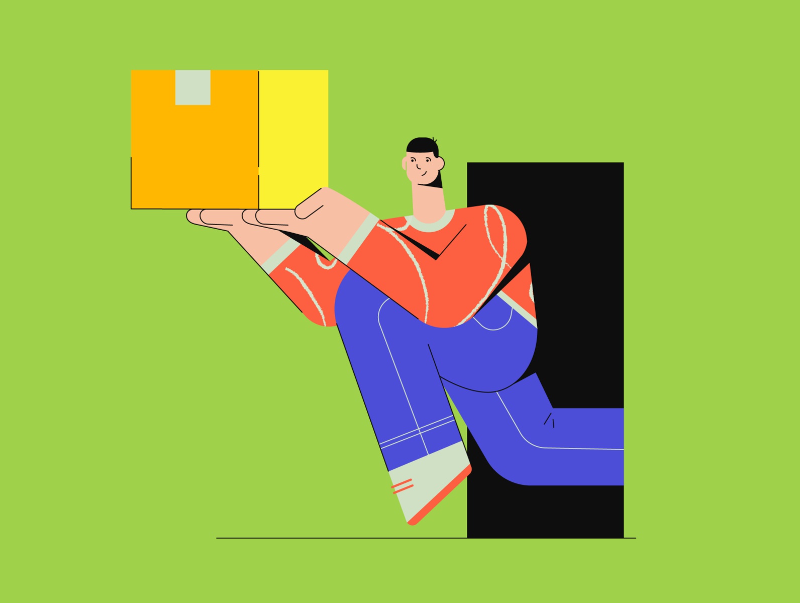 Delivery branding design uxui lstore courier delivery app freeillustra.jpg