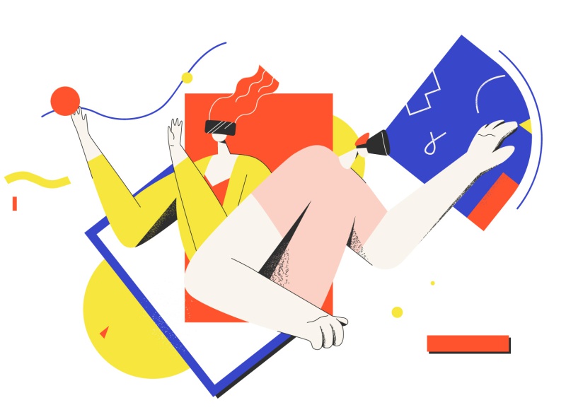 VR vr article design flat vector drawing design illustration 2d art.jpg