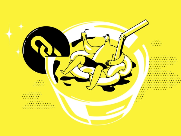 About link juice ui article design book art flat vector drawing illust.webp