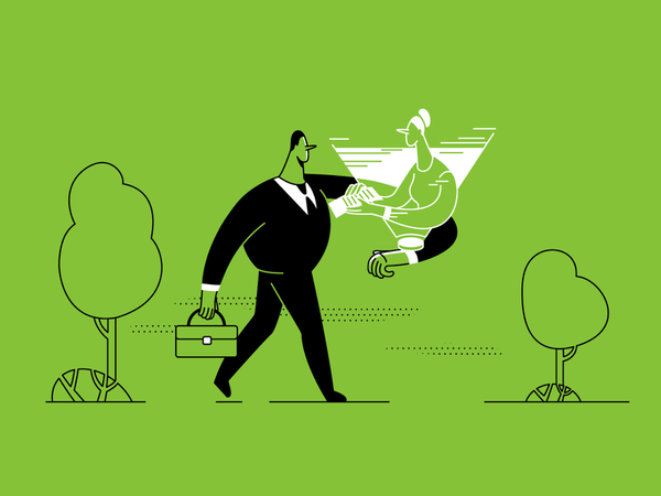 About smart working comics branding ui flat article design book art ve.webp