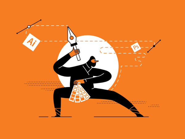 Graphic Designer graphic designer flat vector drawing design illustrat.webp