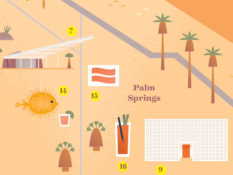 Desert Getaway Map palm springs joshua tree california travel illustra.png