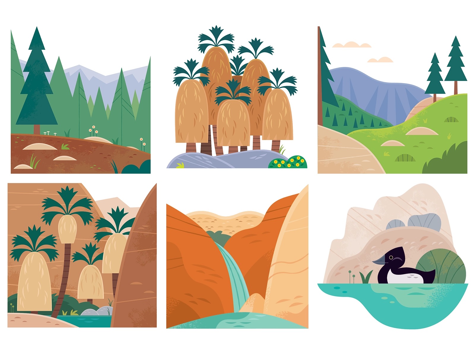 Palm Springs Hikes adobe illustrator maps illustrated maps magazine il.webp