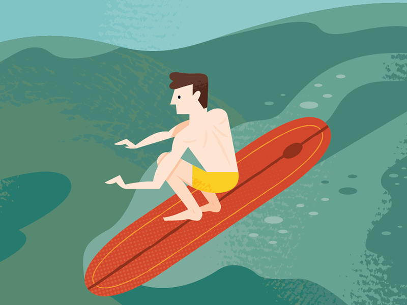 Malibu Surfer surfing beach surfer los angeles travel california icon.png