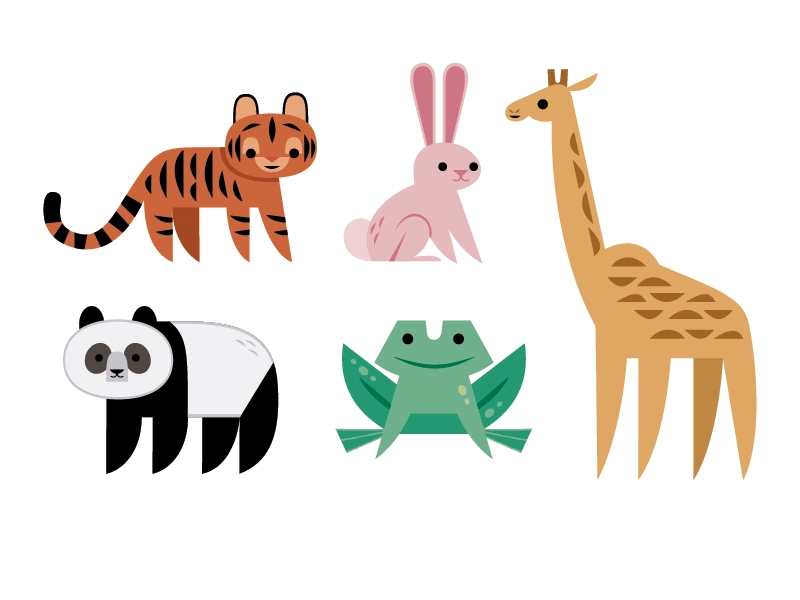 Animal Icons kids illustration kidlitart cute animal icons icon design.webp